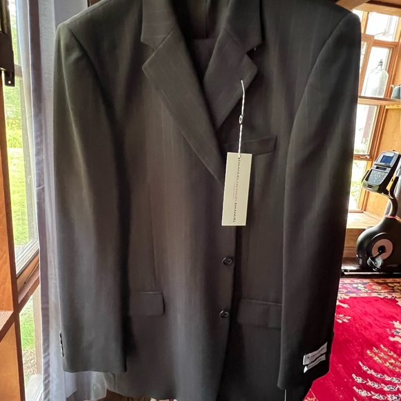 Emanuel Ungaro 3 button Black Suit NWT